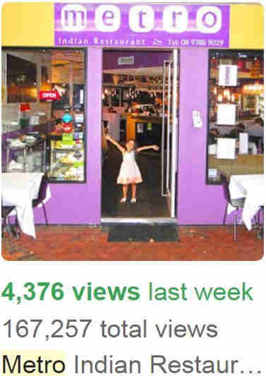 Metro Indian Restaurant Perth free online advertising