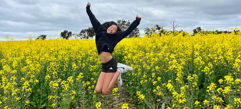 drive east of Perth to see fields of yellow flowers near Perth