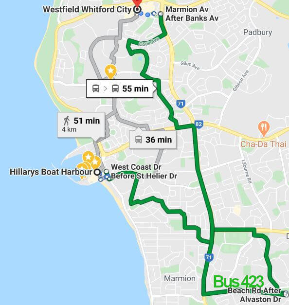 Public bus to Hillarys Boat Harbour